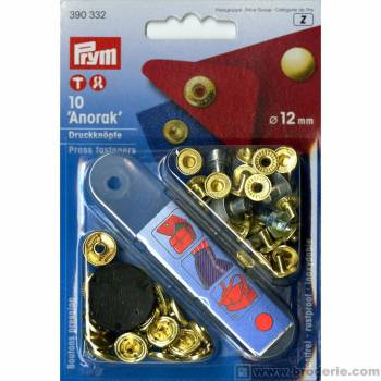 Foto Bottoni oro da ribadire  mm.12 pz.10 390332