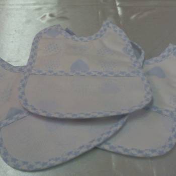 Foto 2 Bavaglini millerighe cuore/stelle pz.3 art. CUBV873