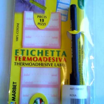 Foto Etichetta termoadesiva pz.15 art.310 rosa