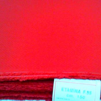 Foto Tela ric.Aida 55 fori cm.150 Rosso mt.5